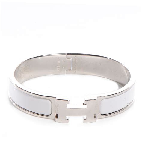 hermes silver and white bracelet|hermes bracelet near me now.